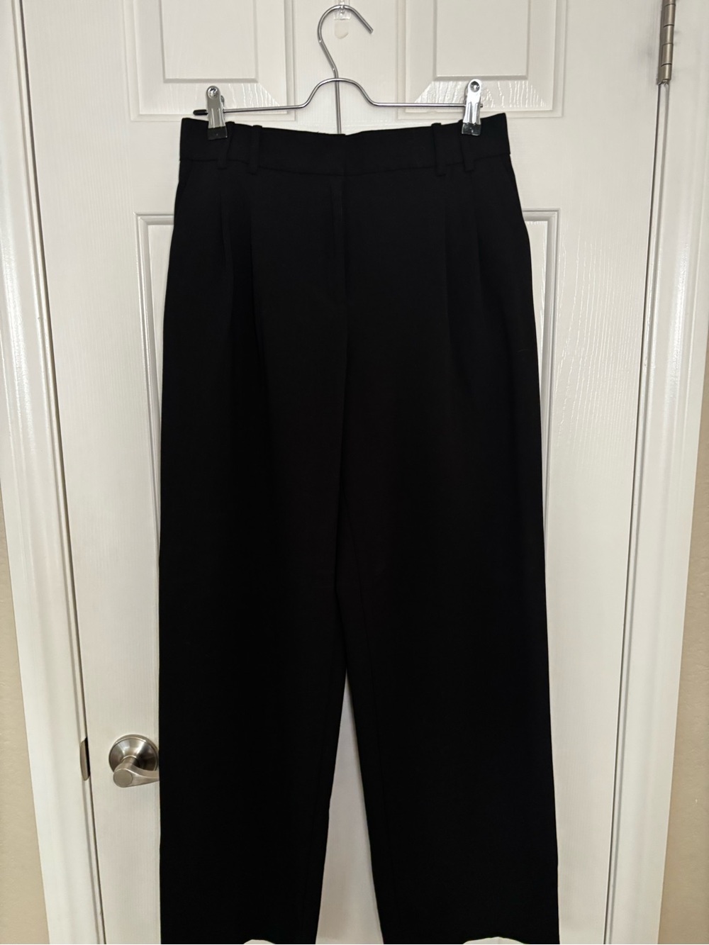 Zara Black High-Waist Tailored Trousers